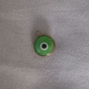 Green Evil Eye Pendant Greek Greece Protection